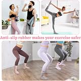 Zuimei 4 Pairs Pilates Yoga Grip Socks Women Non Slip Love Heart Cotton Size UK view 6
