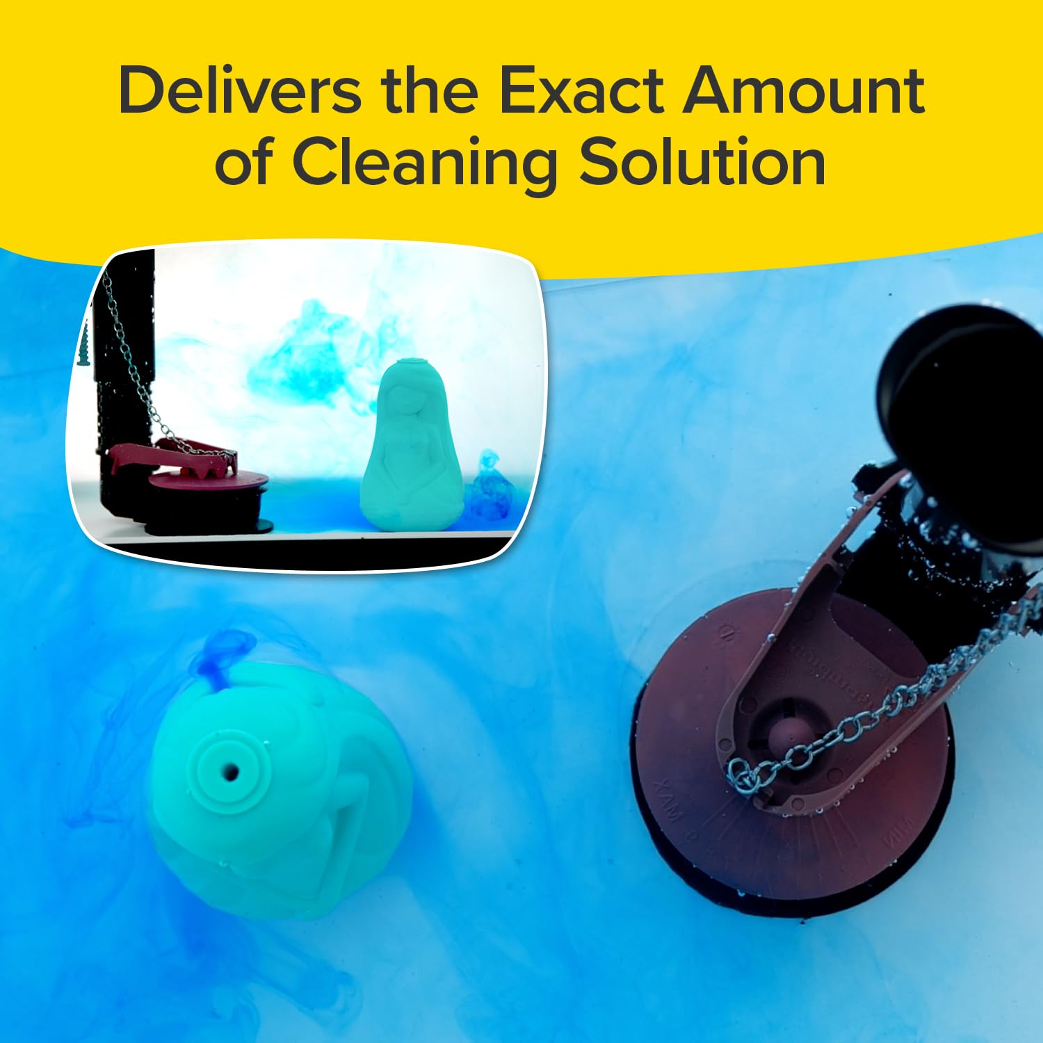 Mer-Maid Automatic Toilet Bowl Cleaner, AS-SEEN-ON-TV, Cleans, Freshens & Deodorizes with Every Flush for up to 3 Months, Ultra-Strength Concentrated Formula, Easy Solution, Just Drop It in Your Tank
