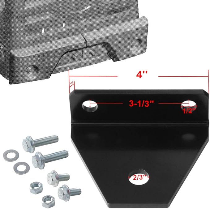 CNSY 3.35” Zero Turn Lawn Mower Rear Trailer Hitch Kit Fit