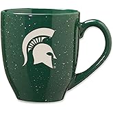 Rico Industries NCAA 16 oz Team Color Laser Engraved Speckled Ceramic Coffee Mug (M Schools)