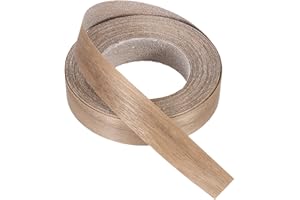 PATIKIL Walnut Edge Banding, 1 Inch x 25 ft Wood Veneer Tape Pre-glued Flexible Plywood Edge Banding with Hot Melt Adhesive for Furniture Restoration