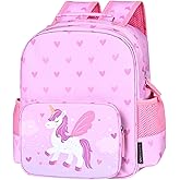 Yierchoo Kids Backpack for Boys Girls, Toddler Backpack Child Bookbag for Preschool Kindergarten Travel Daycare Water-Resistant Lightweight 12 Inches(Unicorn)