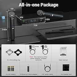 Phenyx Pro Wireless Microphone System, Dual