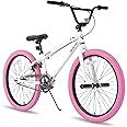 JOYSTAR Brockway Freestyle Kids BMX Bikes 20" 24" Kids Bicycles for 6-14 Years Old Boys Girls and Beginner-Level Riders 2 Pegs Multiple Colors