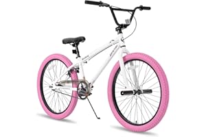 JOYSTAR Brockway Freestyle Kids BMX Bikes 20" 24" Kids Bicycles for 6-14 Years Old Boys Girls and Beginner-Level Riders 2 Pegs Multiple Colors