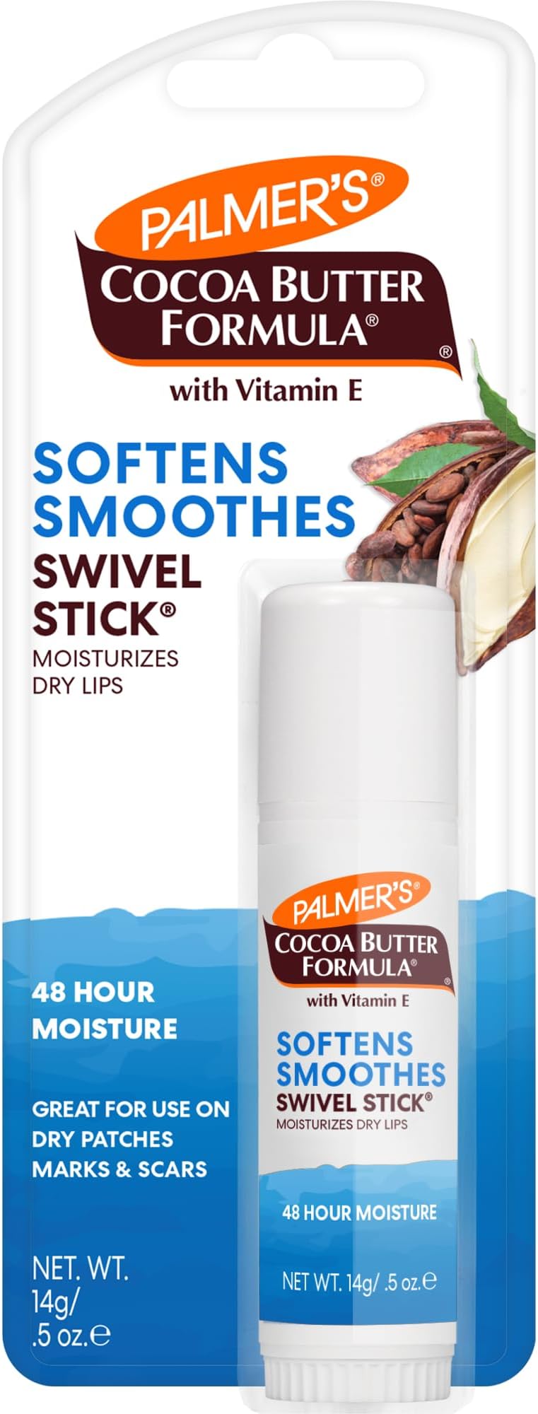 Palmer's Cocoa Butter Swivel Stick 0.5 oz Vitamin E for Dry Skin Marks Blemishes