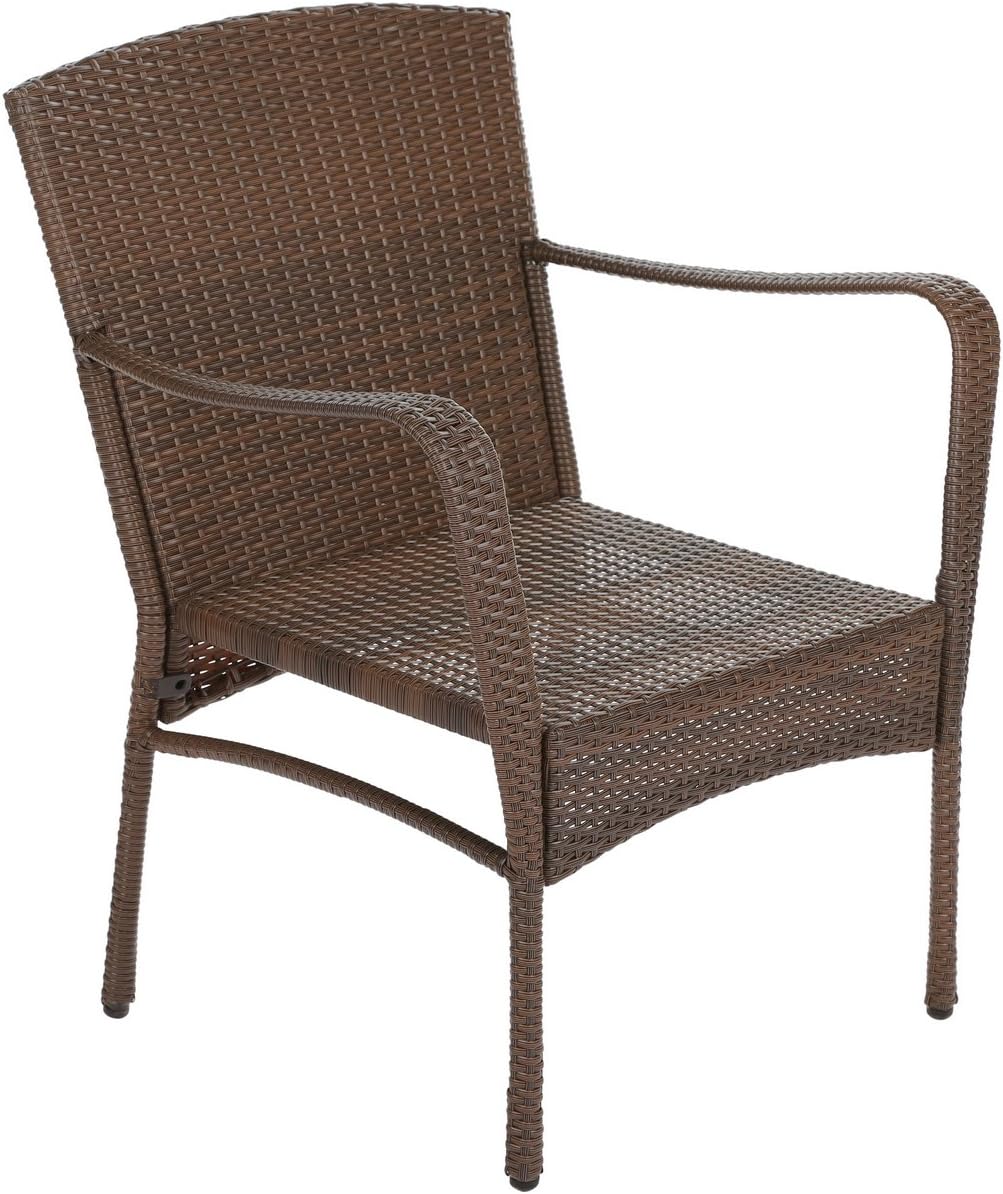 W Unlimited SW1616-2PC Arm Chair Set, Brown: Furniture & Decor