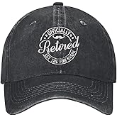 Officially Retired Retirement Hat for Women Men Embroidered Baseball Cap Personalized Funny Retired Gift Ideas