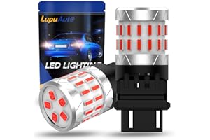 3157 LED Bulb 6500K Red, Super Bright T25 3156 4157 Reverse Light Bulbs for Tail Brake Lights Backup Lights Turn Signal Light