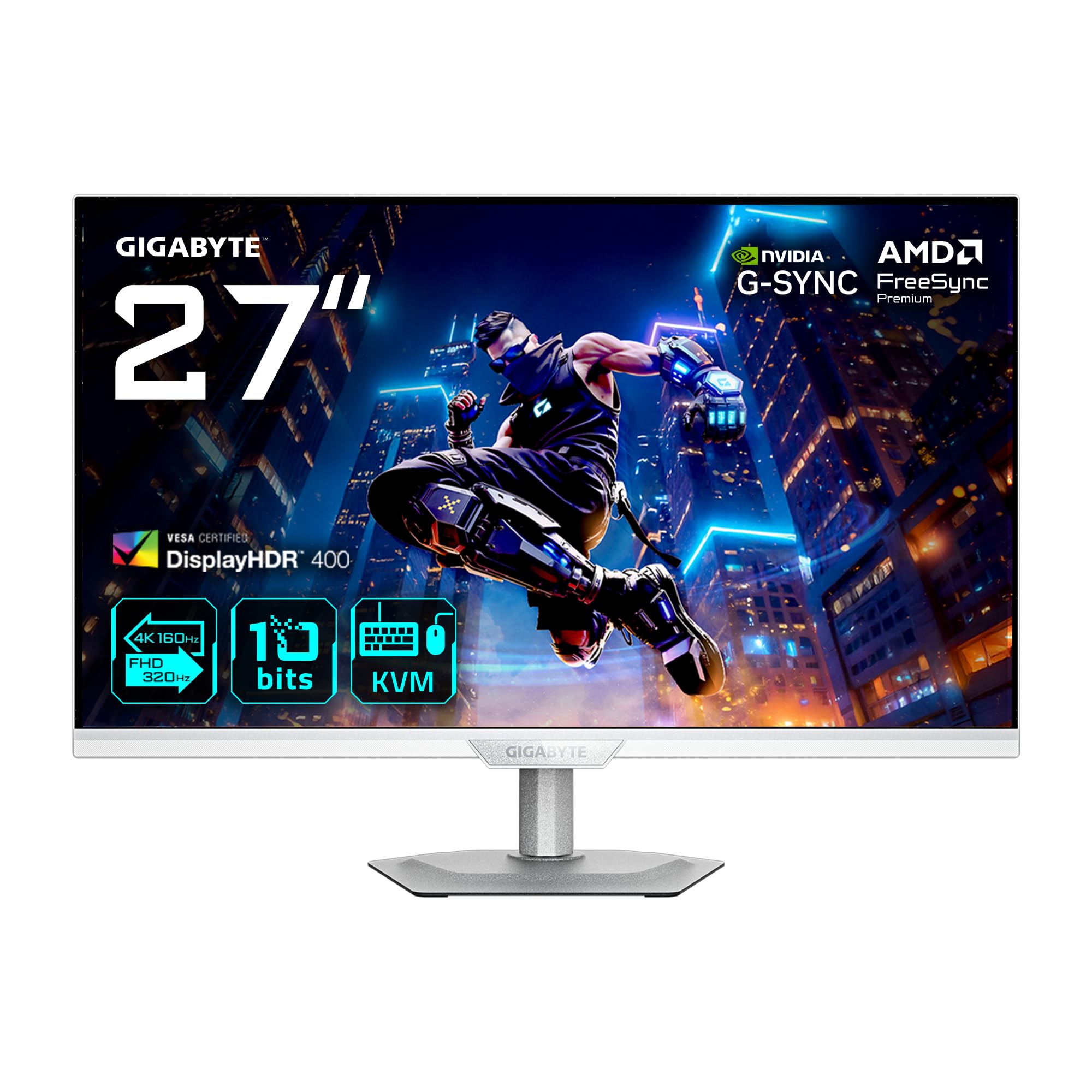Gigabyte M27Q3 Monitor Gaming 27" QHD - 2560 x 1440, 170Hz, 1ms, 400 cd/m², FreeSync Premium, Display HDR400, HDMI 2.0, Displayport 1.4