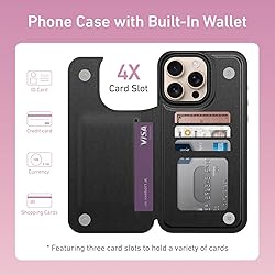 Goodon for iPhone 16 Pro Max Case Wallet - Flip
