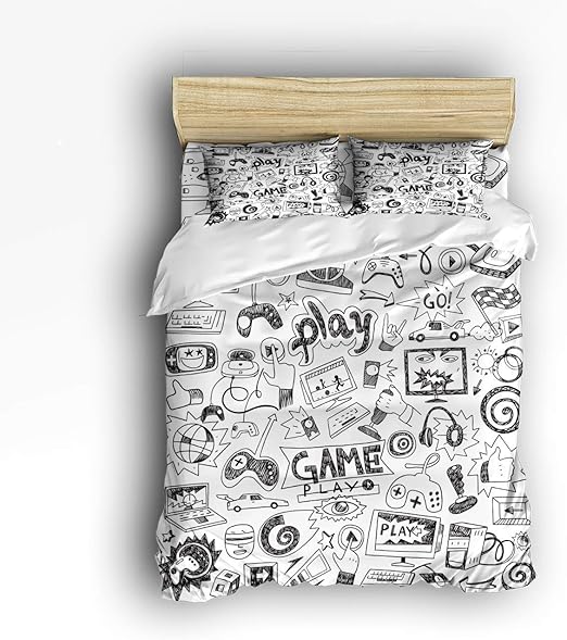 childrens black and white bedding