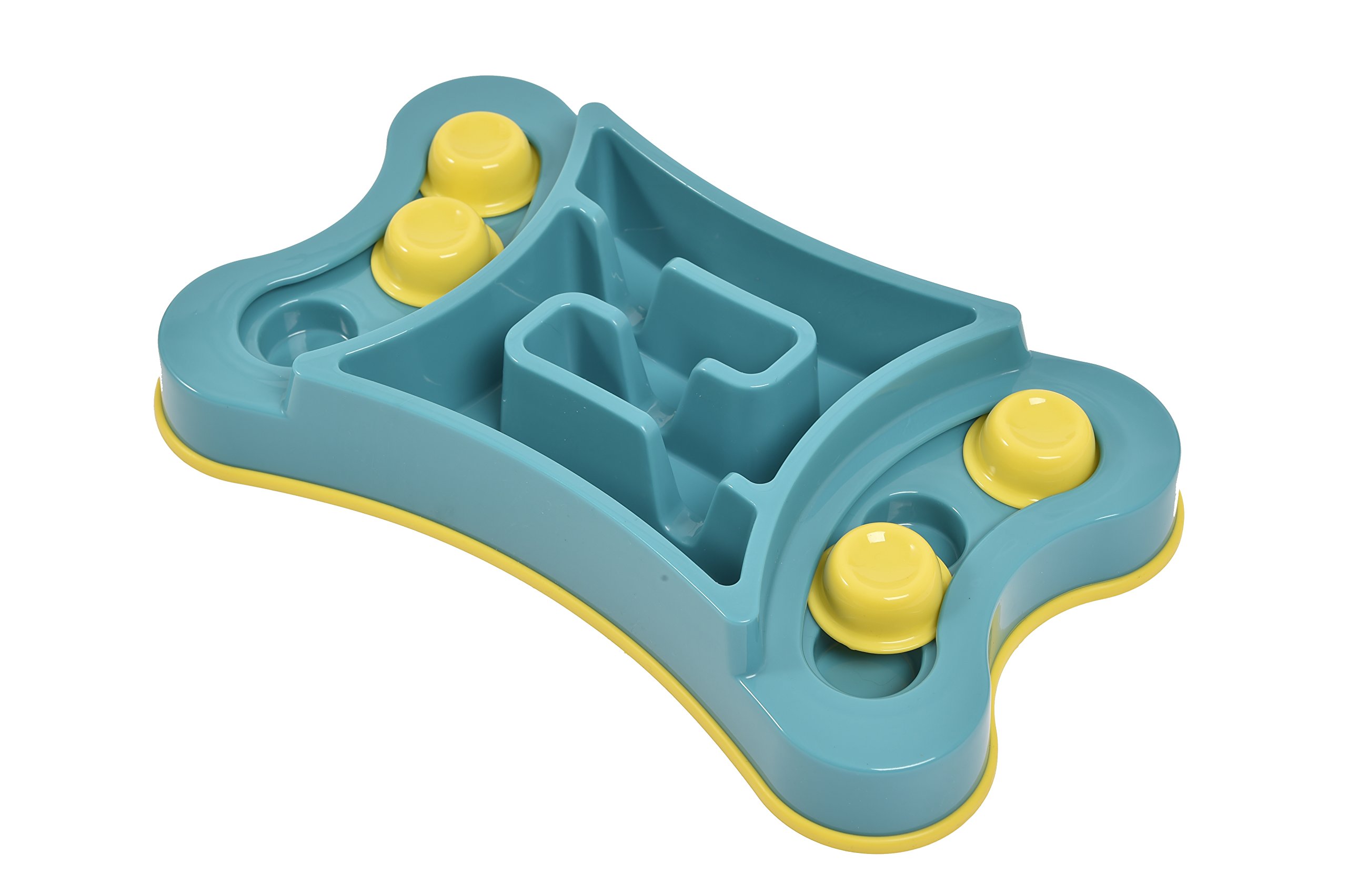 K9 Pursuits Maze Slider 2-in-1 Anti-Gobble Feeder & Interactive Game | Durable Puzzle Dog Toy For Large & Small Dogs | Slow Feeder Bowl & Treat Dispenser | Engaging Dog Toys For Boredom & Feeding