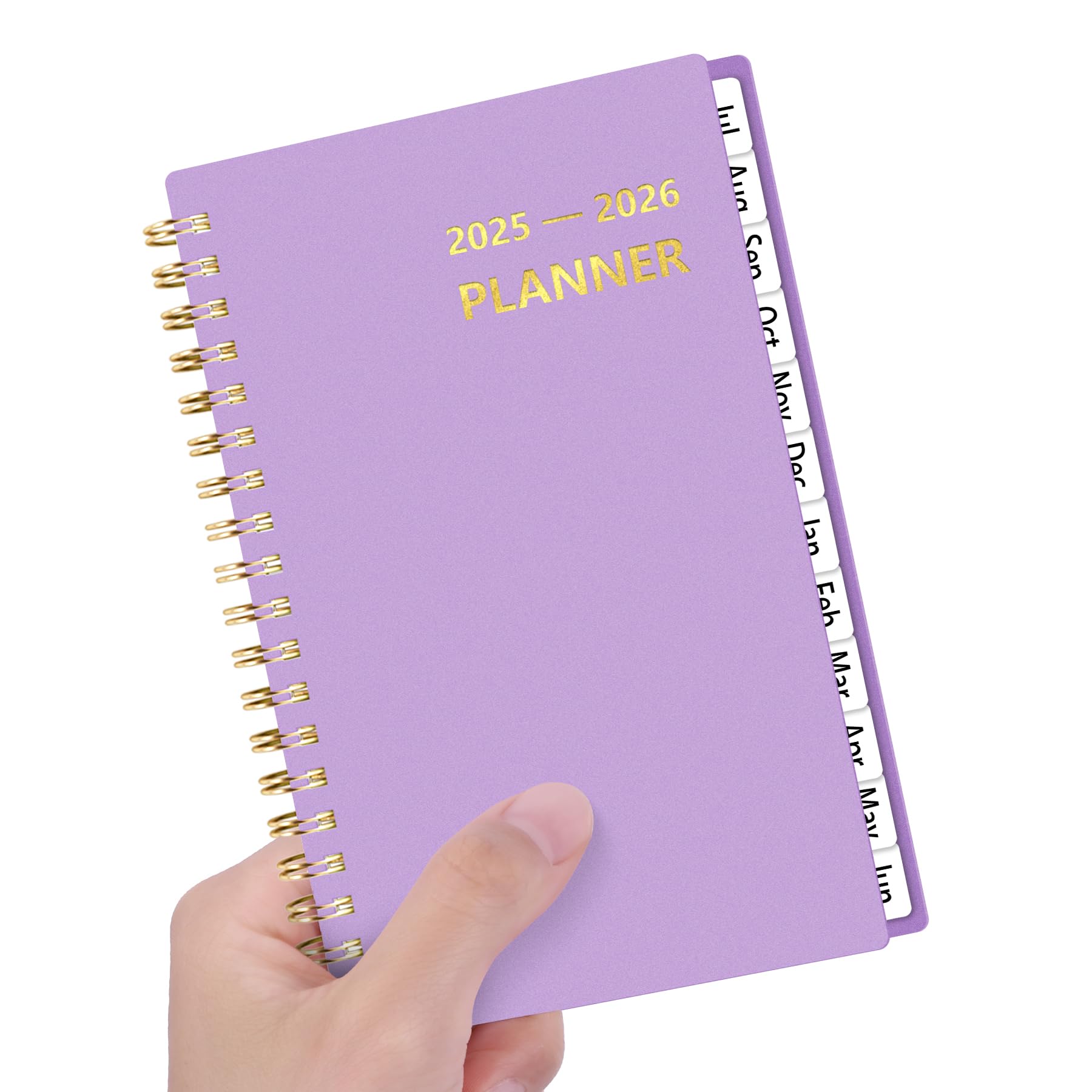 Photo 1 of HAUTOCO 2025-2026 Pocket Calendar Weekly & Monthly Planner (July 2025 - June 2026) Spiral Bound for Purse 4.3 x 6.7'', Small Planner Pocket Size Daily Agenda Book with Tabs, Pouch, PP Cover, Purple