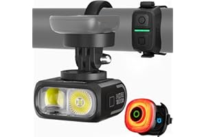 Magicshine HORI1300S & SEEMEE 150 MAG Bike Lights Front and Back, FTR LightSync One-Touch Control, 1300LM Front & 150LM Magne