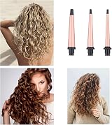 JAETON 3-in-1 Hair Curling Wand Set Ceramic Tubes 9-18mm 13-25mm 19-32mm view 5