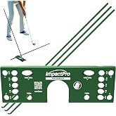 BirdieWorks ImpactPro Golf Swing Trainer &ndash; Steel Training Aid, 12 Guided Drills, 3 Club Safe Foam Alignment Sticks, Putting Gate &ndash; Fix Your Slice, Hook, Chipping, Etc.