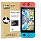 [3 Pack] Nintendo Switch Screen Protector Tempered Glass, iVoler Transparent HD Clear Anti-Scratch Screen Protector Compatible Nintendo Switch, Life Time Replacement Warranty