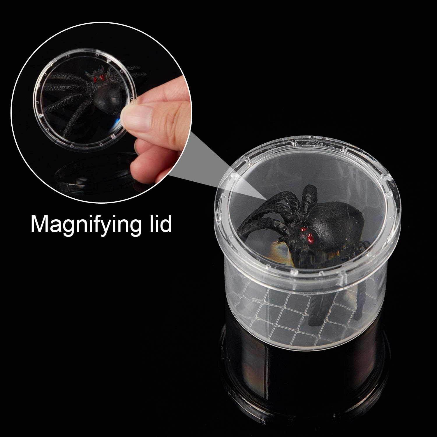30 Pieces Bug Catcher Viewer Transparent Critter Container Small Cage Magnifying Box Container for Boys and Girls Science Nature Exploration Toys: Toys & Games