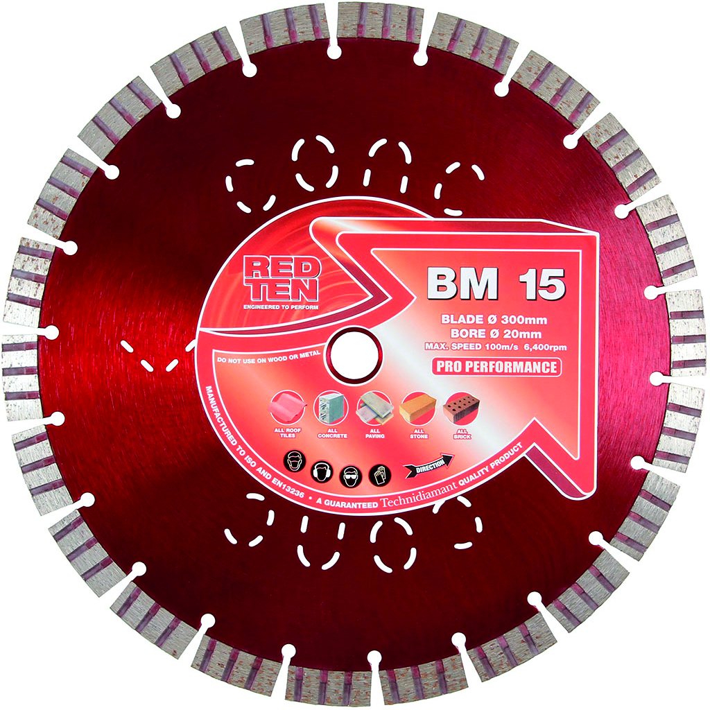 DART Red Ten ULTRA BGP-15 Diamond Blade 125Dmm x 22B - Diamond Angle Grinder Blades- Grinder Cutting Discs for Air Cut Off Tool - Grinder Blade Concrete Tools Essential