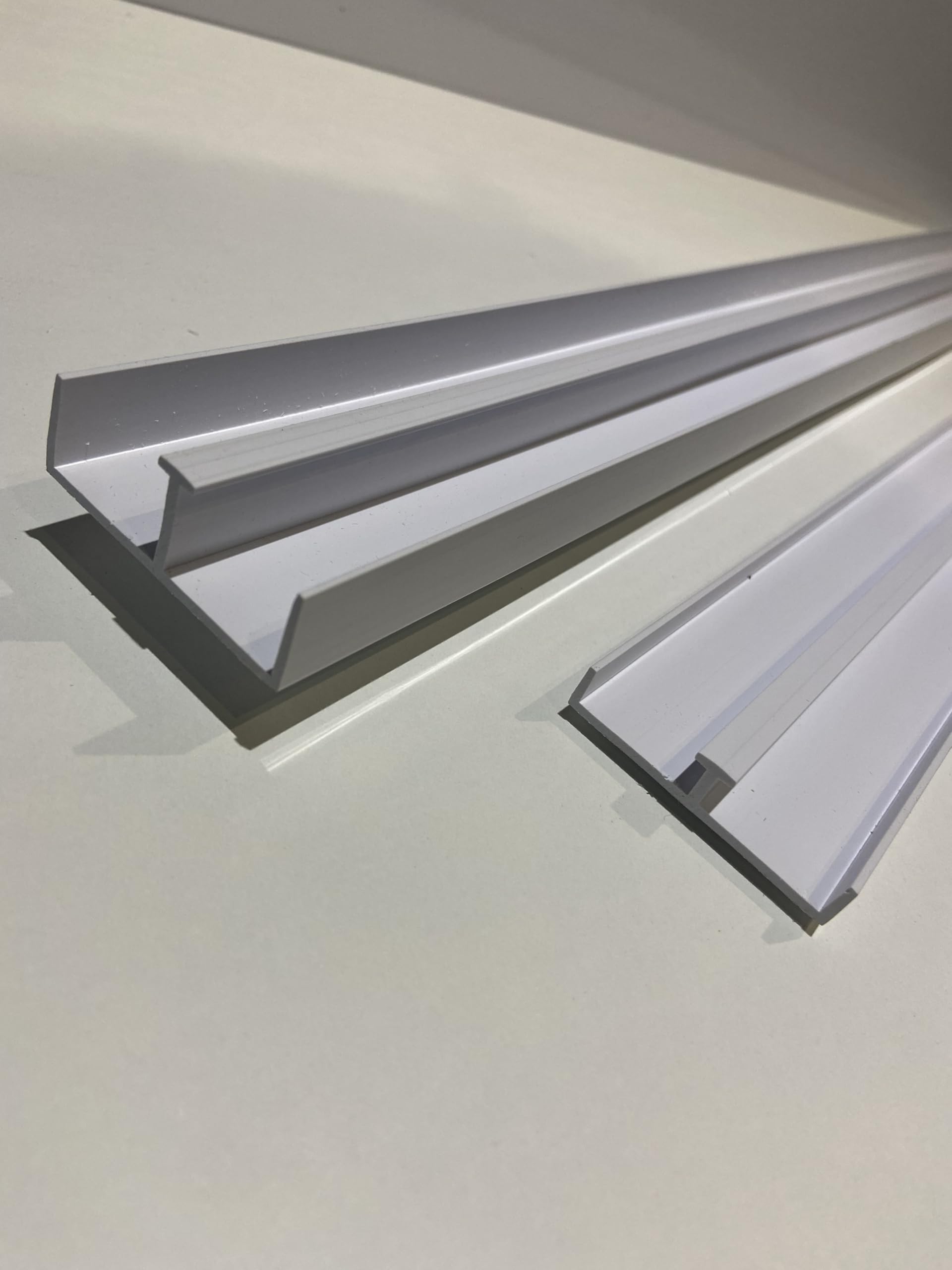 4' (1220mm) 18mm sliding door track set white
