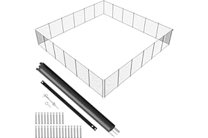 VEVOR Pool Fence, 4 x 72 FT Pool Fences for Inground Pools, Removable Child Safety Pool Fencing, Easy DIY Installation Swimmi