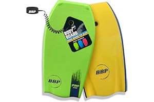 Back Bay Play 26"-41" Body Boards - Lightweight EPS Core Boogie Boards for Beach - Bodyboard, Boogie Board for Beach Kids with Wrist Leash Surfing for Kids & Adults