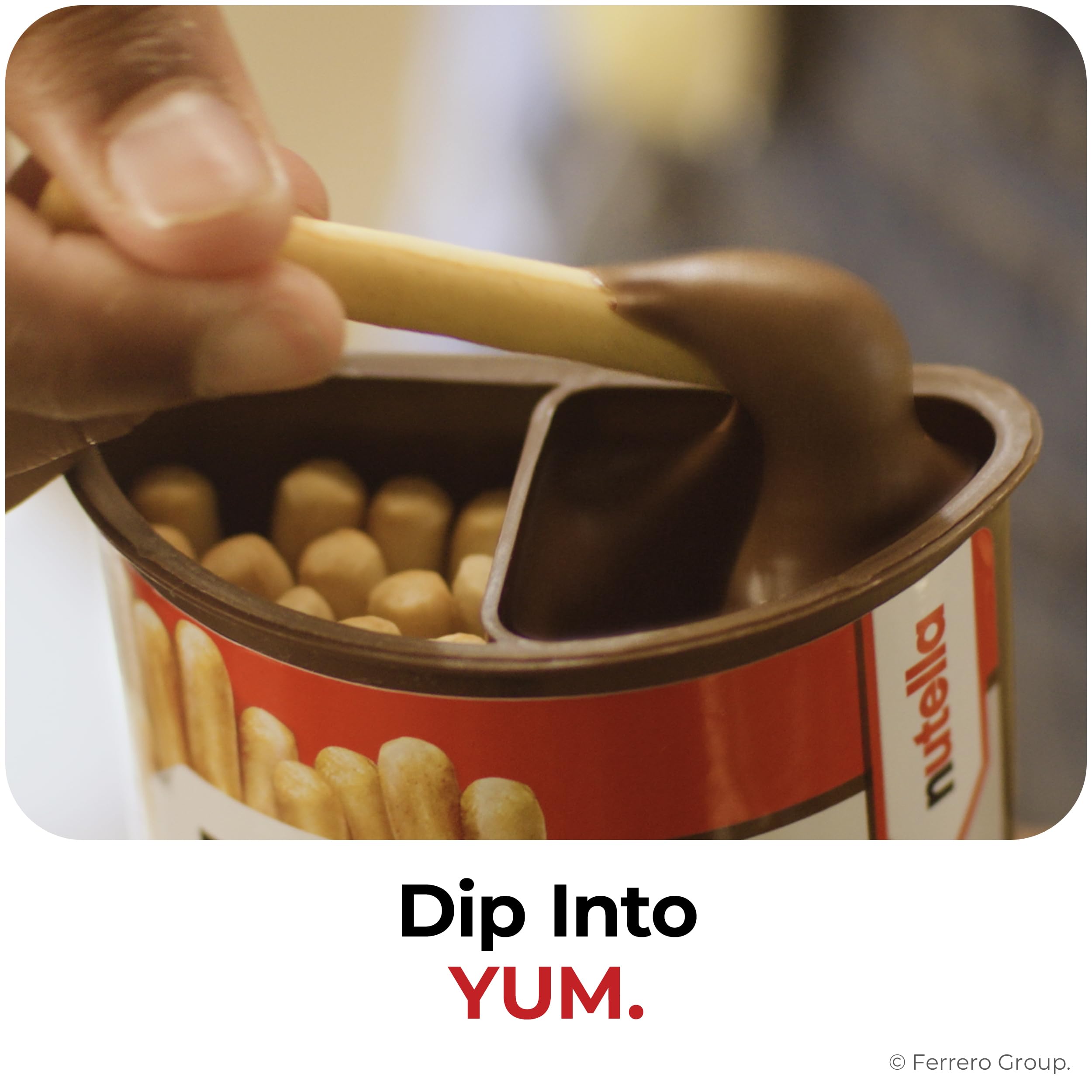 Nutella & Go! Hazelnut Spread with Breadsticks, On-the-Go Snack Cups, 4 Snack Packs, 1.8 oz each