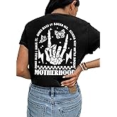 UNIQUEONE Comfort Breastfeeding Shirts for Women Zip Nursing Tops Casual Distressed Acid Washed Maternity Tees