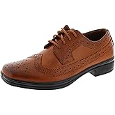Deer Stags Boys' Ace Formal Dress Shoes Wingtip Brogue Oxford for Church, School Uniform, Graduation/Luggage