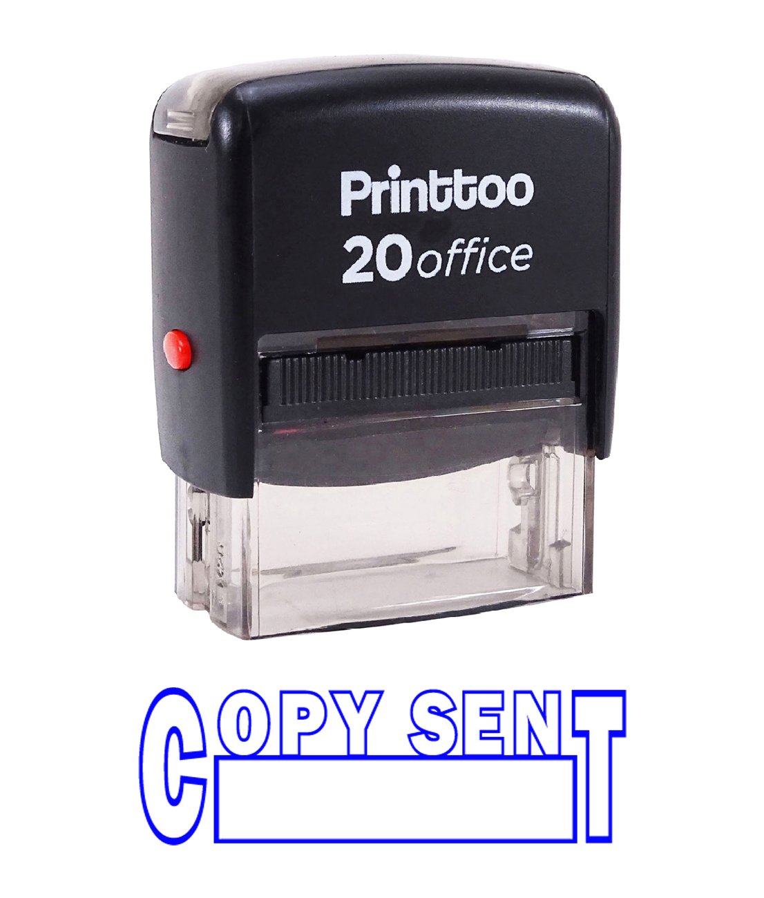 Printtoo Rubber Stamp Copy Sent Self Inking Office Stationary Custom Stamp-Blue