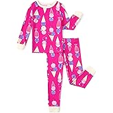 PATPAT Bamboo Viscose Pajama Sets for Toddler Boys & Girls Baby Kids, Ultra-soft Snug fit Pjs Sleepers for Birthday Holiday