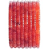 Natural Red Agate Stone Spacer Beads 4x2mm 38cm/str Flat Round Loose Semi Gemstone Caps for Making Bracelets Necklace