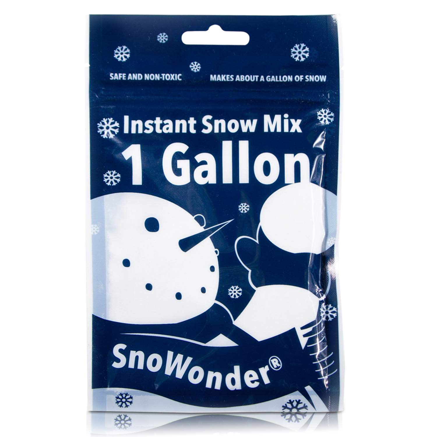 SnoWonder Instant Snow Fake Artificial Snow - Ideal for Making Cloud Slime, Mix Makes 4 Litres of Fake Snow