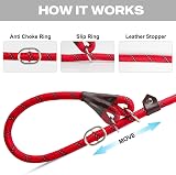 Fida Slip Lead for Dogs 1.8m Slip-On Rope Leash Reflective Red S view 4
