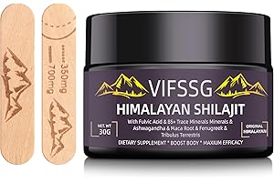 VIFSSG Shilajit Pure Himalayan Organic, 700 Mg Shilajit Supplement, Shilajit Resin Organic, Gold Grade Nature Shilajit with 4 in-1 Complex for Energy Support, 30 Grams, 1 Pack