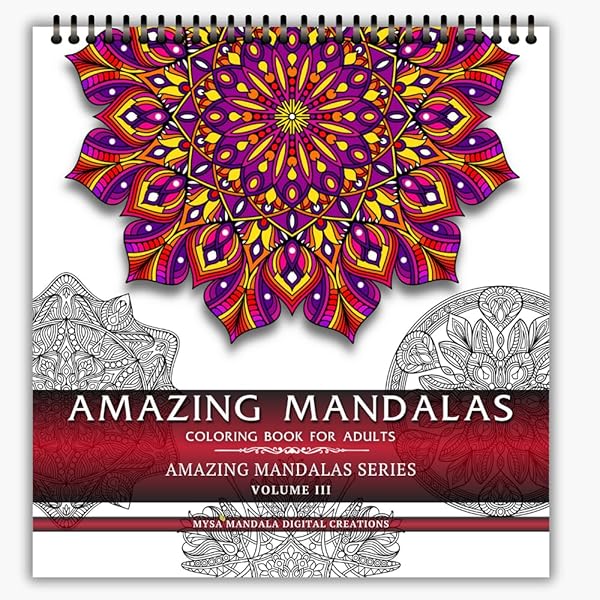 Intricate Patterns Adult Coloring Book - Zen Mandalas Series