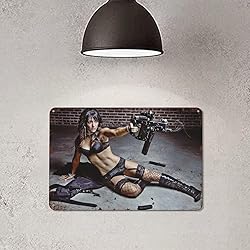 Dbhnlkoo Girl Retro Sexy Girl Metal Poster Hot