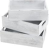PHOENANCEE Wooden Crates Stackable Storage