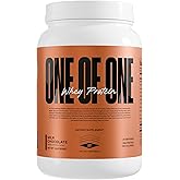 ONE OF ONE Whey Protein Powder – 25g Whey Protein Concentrate with Digestive Enzymes, Gluten Free, Low Carb, Post-Workout Recovery – Milk Chocolate Flavor, 2lb