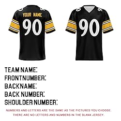 Custom Football Jersey Personalized Rugby