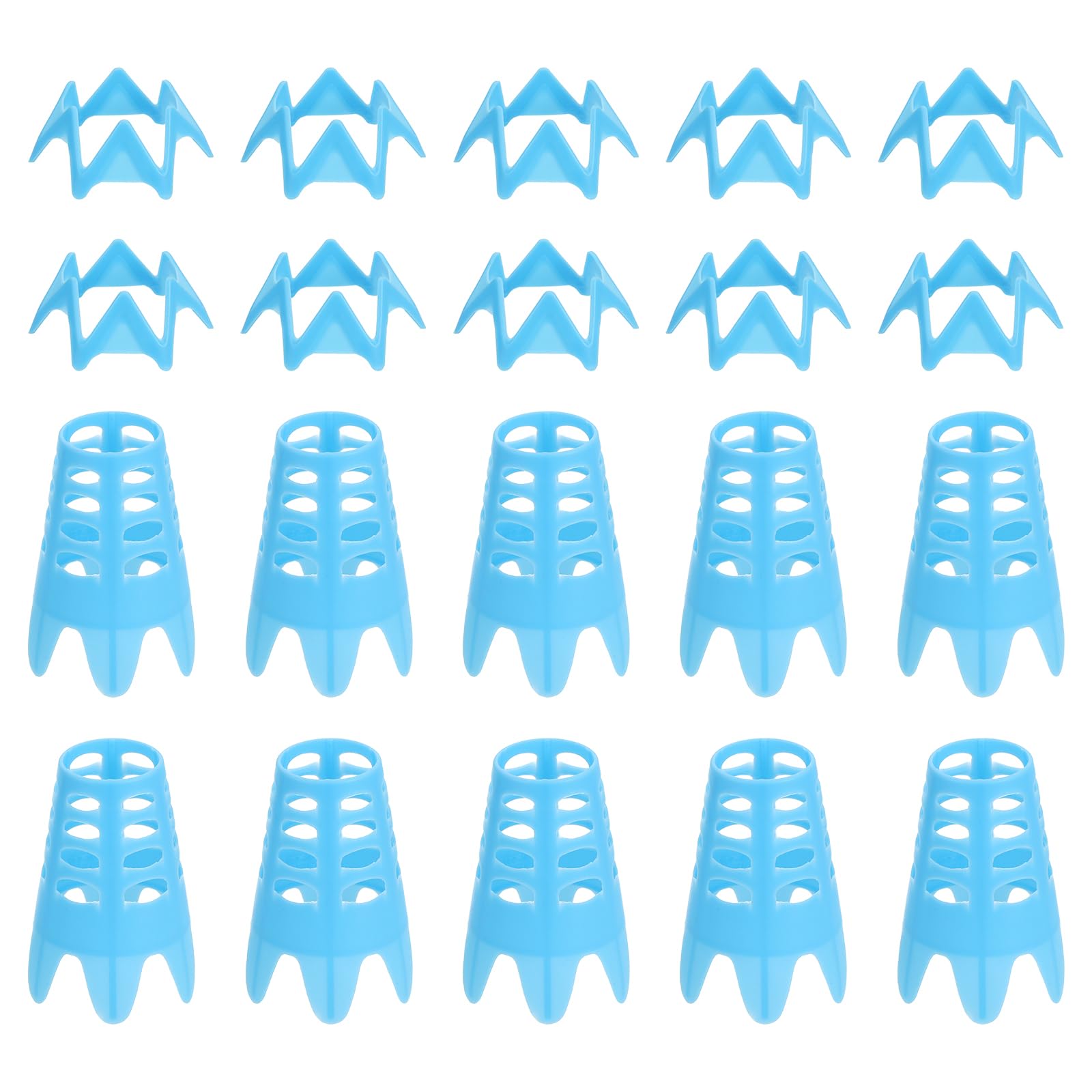 PATIKIL Golf Simulator Tees, 20Pcs Plastic Golf Tees Mat Practice Training for Outdoor Indoor Winter Turf Driving Range, 10 Tall & 10 Small, Blue