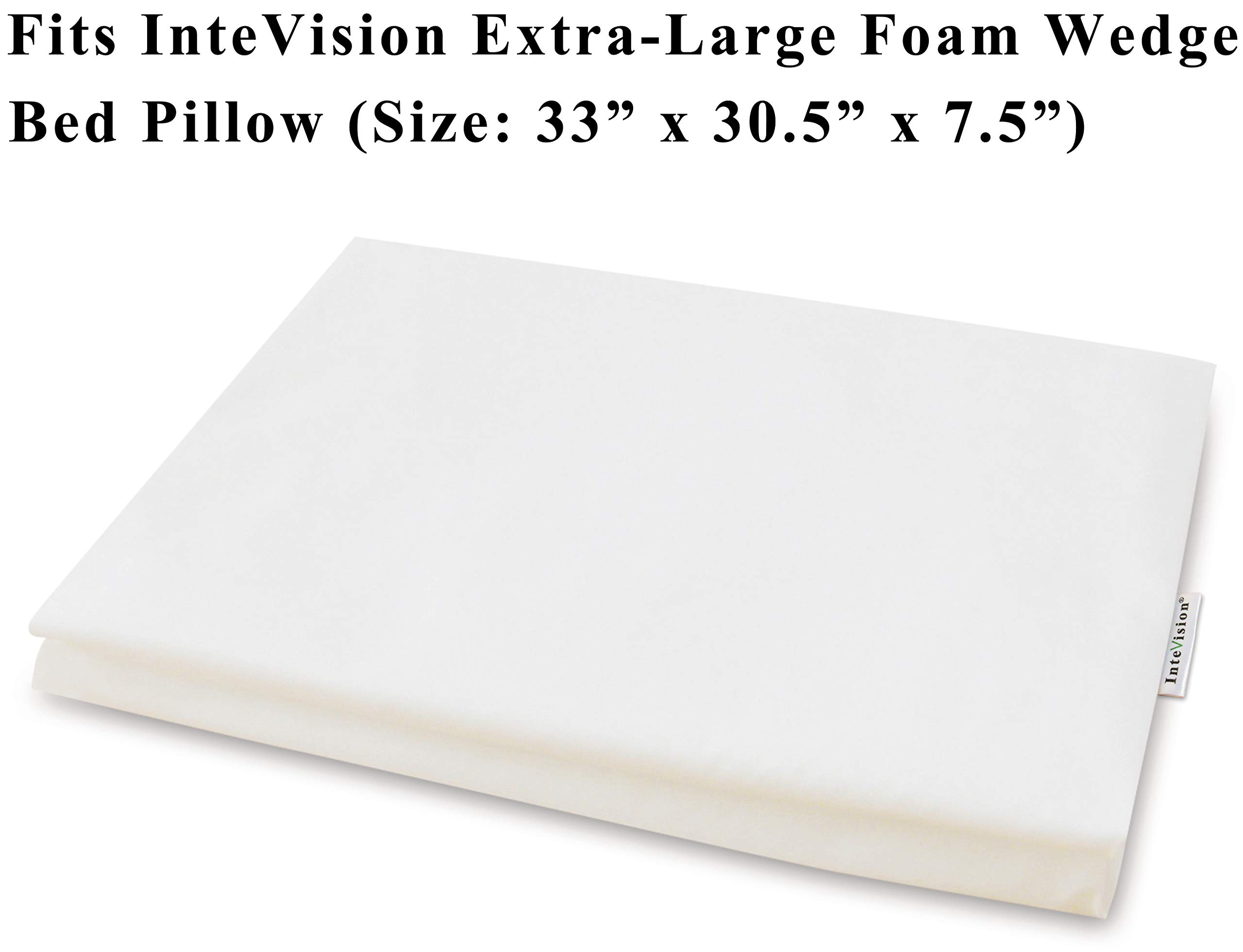 InteVision 400 Thread Count, 100 Egyptian Cotton Pillowcase. Designed