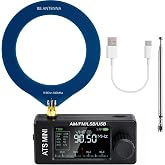 GOOZEEZOO Si4732 Mini Radio ATS Pocket Radio-AM/FM/LSB/USB/CW/RTTY(Black) | Built-in Hi-Z Circuit &amp; Headphone Amplifier, Robust ESD Antenna Protection, ATS Fast Tuning, 1.9-inch Screen, 800mAh Battery