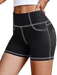 VOOVEEYA 5"/8" High Waisted Yoga Biker Shorts with