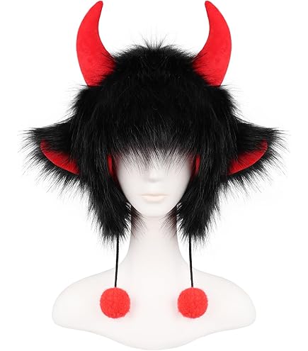 JUNBOON Cute Plush Cat Hat Fluffy Ear Headwear Winter Warm  display picture 2