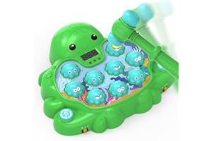 JOYBLI Octopus Vitality Strike Game, Educational Musical Whack-A-Mole Toy with 2 Game Modes, Digital Score Display, Toddler Early Developmental Learning Toy, Fun Birthday Gift for Kids Age 2+