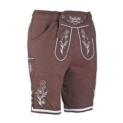 Kurze Lederhosen Jogginghose Herren Tracht Baumwolle Bayrische Trachten Hose Oktoberfest Wiesn Jogger München