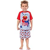 Sesame Street Toddler Boys' Elmo All Star Cuddle Monster Sleep Pajama Set Short