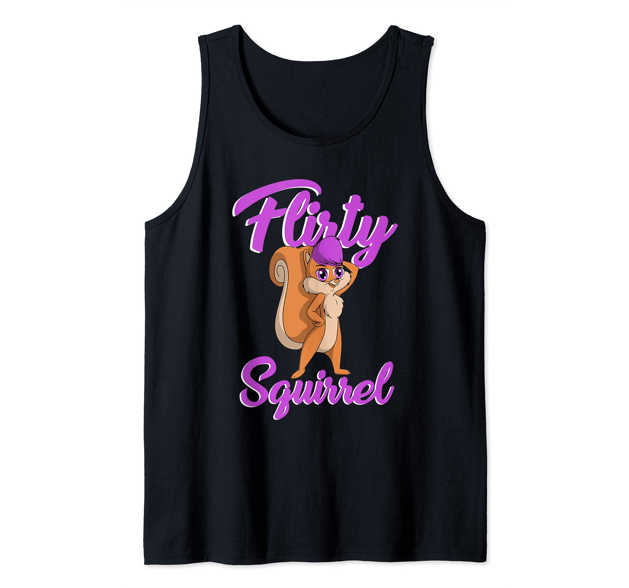 Flirty Squirrels Funny Squirrel Lover Outdoor Animal Tank Top